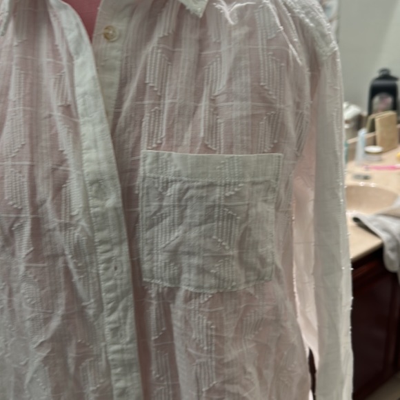 Pilcru XSp White Button down top - Picture 2 of 4